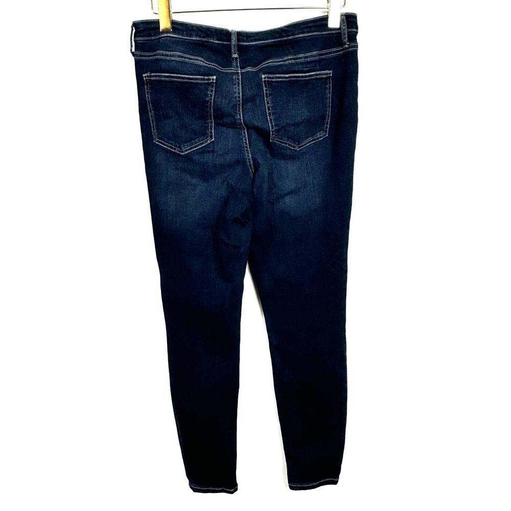 R Jeans Women's Size 30 Dark Wash Denim‎ Skinny Blue Jeans With Rhinestones - Picture 4 of 8